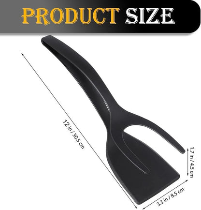 2-in-1 Grip & Flip Spatula Tongs