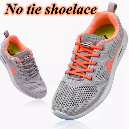 Elastic No-Tie Shoelaces with Metal Lock