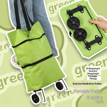 Portable Folding Shopping Trolley Bag