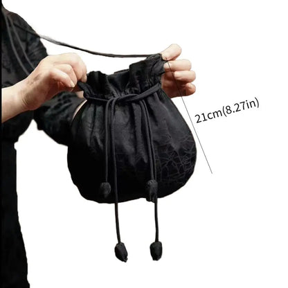 Silk Material Retro Handbags