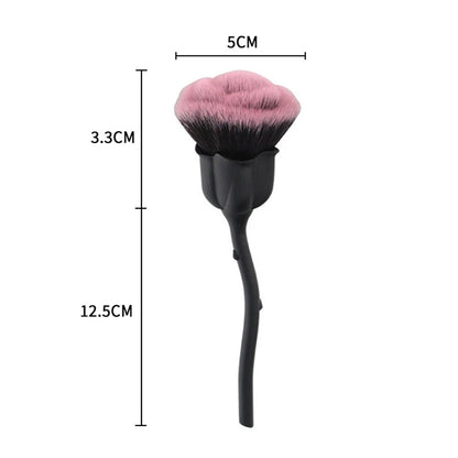 Rose-Shaped Nail Dust Cleaning Brush