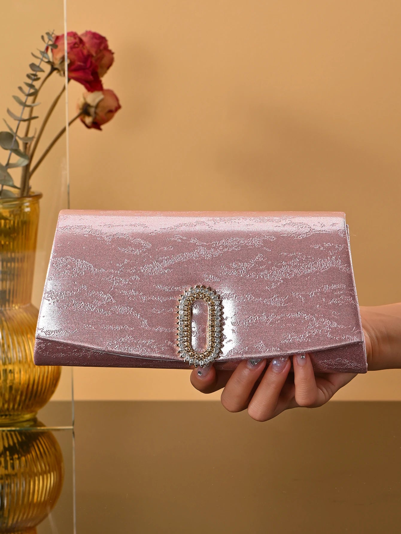 Pink Diamond Evening Clutch