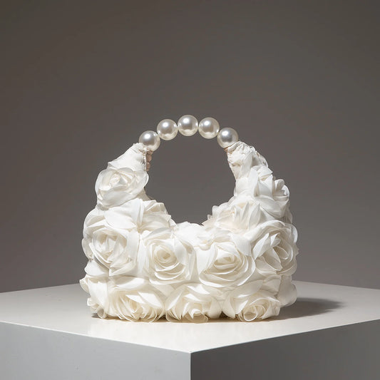 Floral Pearl Evening Handbag