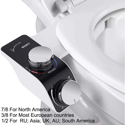 Dual Nozzle Bidet Toilet Seat Attachment