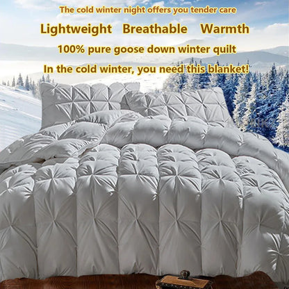 White Goose Down Winter Comforter