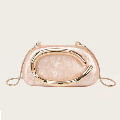 Luxury Metallic Evening Clutch Bag