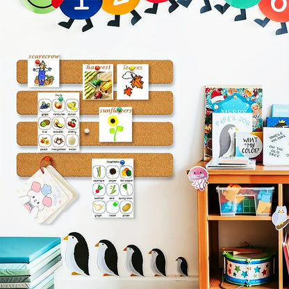 Self-Adhesive Cork Board Wall Strips