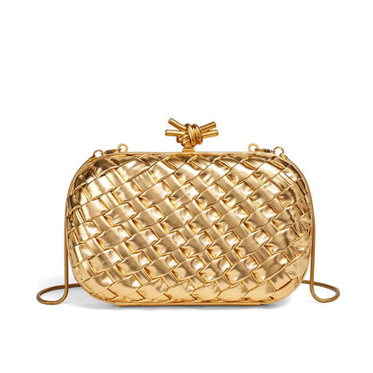 Handwoven Woven Evening Clutch Bag