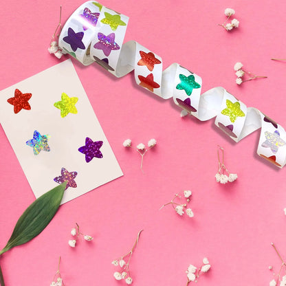 Holographic Foil Star Reward Stickers