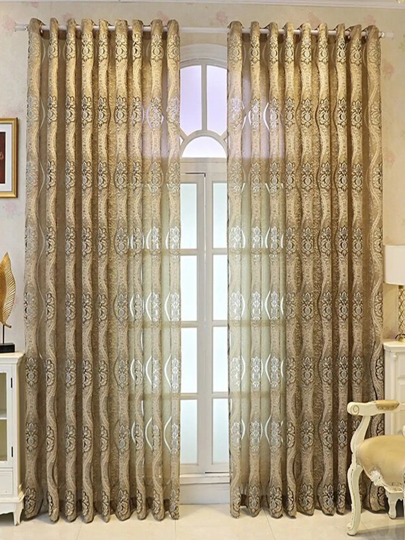 European Wave Blackout Decorative Curtain