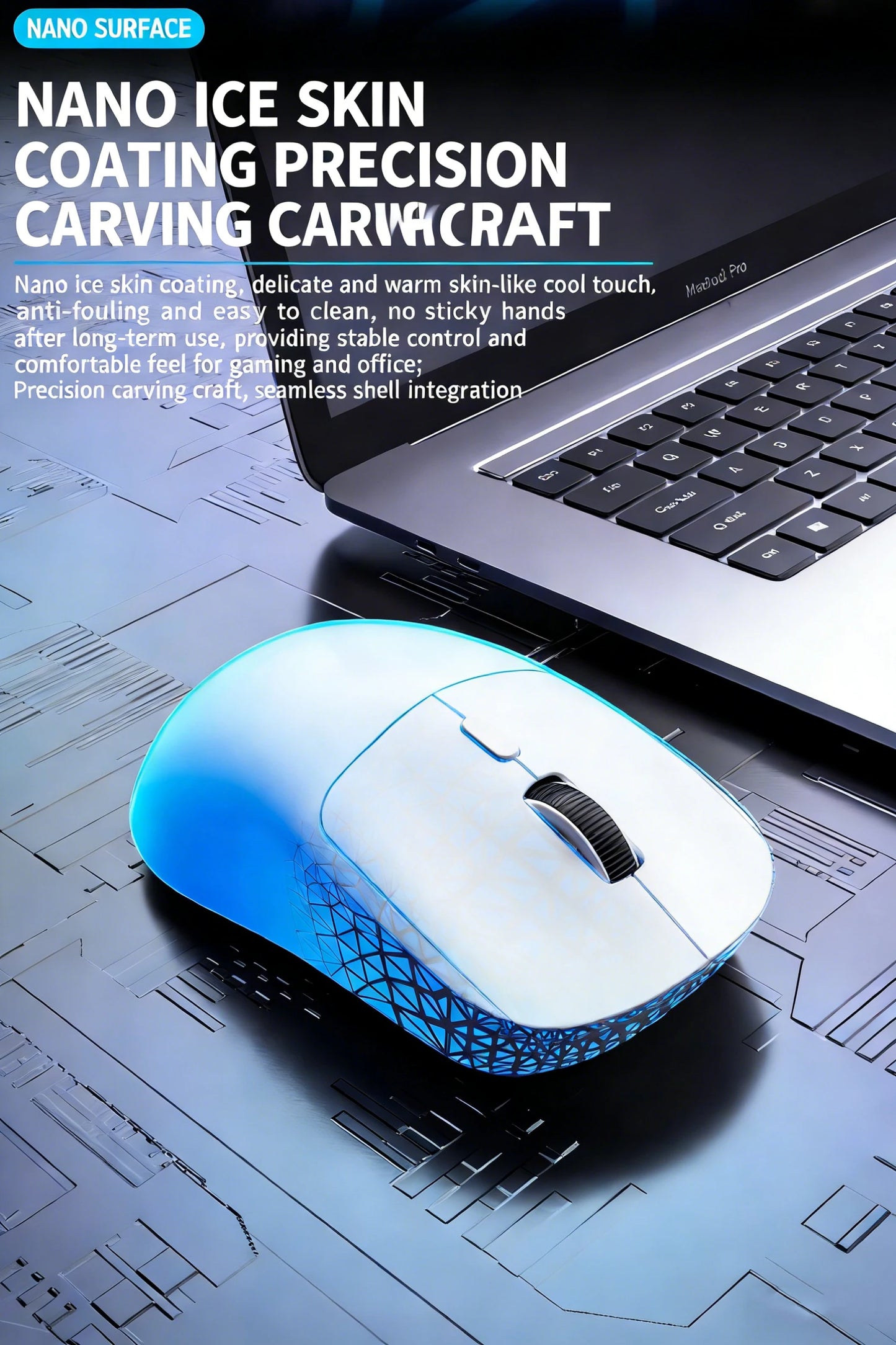 M348 Superlight Wireless Bluetooth & 2.4GHz Gaming Mouse