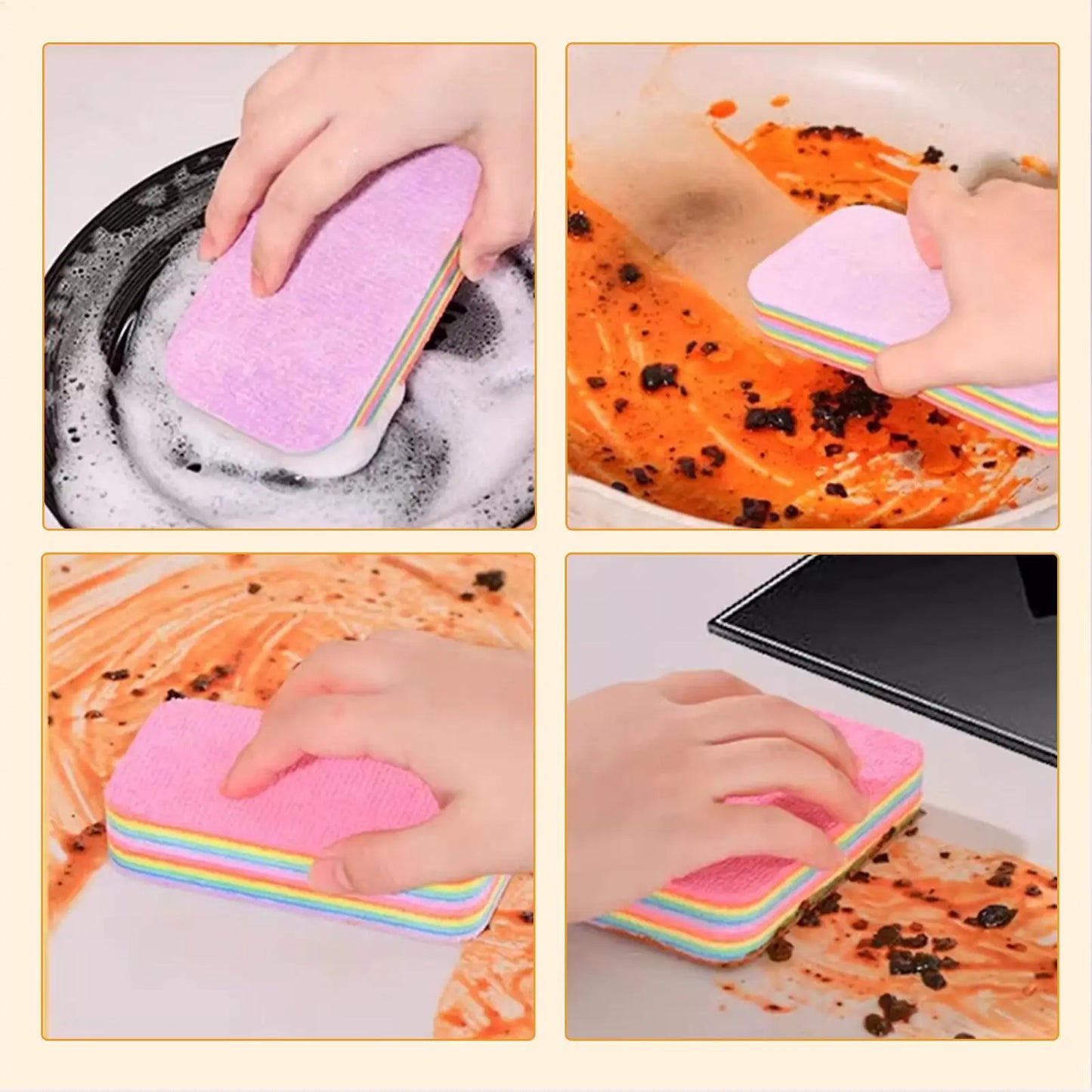 Peelable Layer Cleaning Sponge