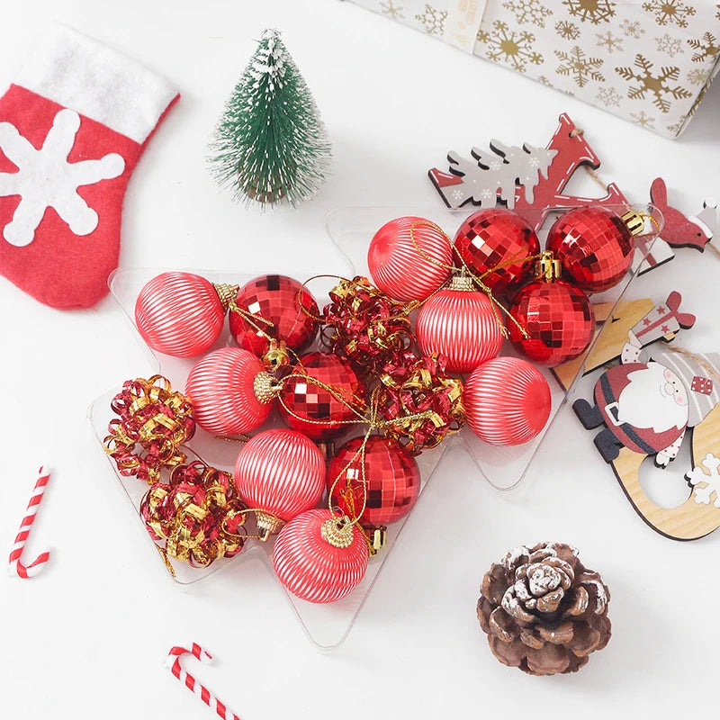 17-Piece Christmas Bauble Ornament Set