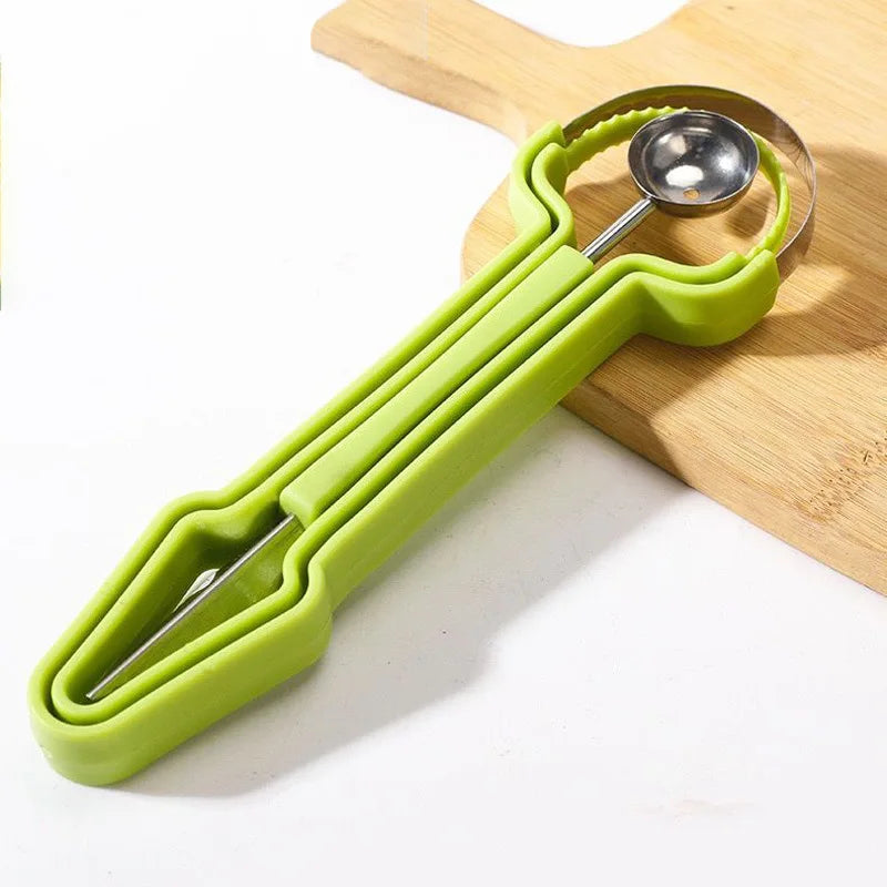 4-in-1 Stainless Steel Melon Ball Spoon Set