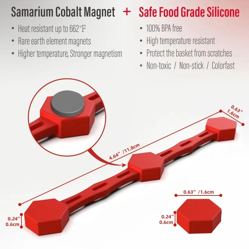 Reusable Magnetic Silicone Air Fryer Liner Holder