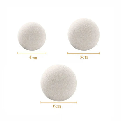 Natural Wool Dryer Balls – Reusable Laundry Fabric Softener Set