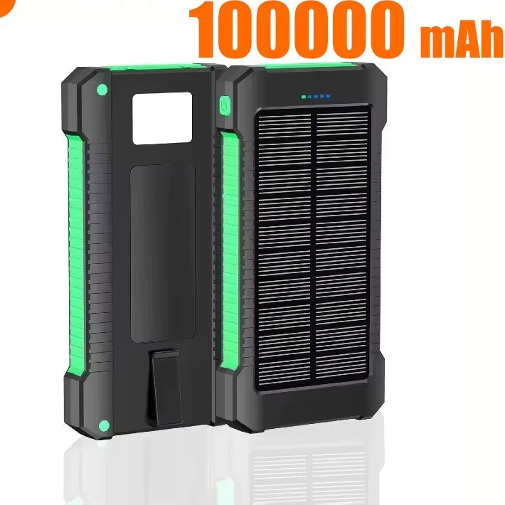 Waterproof Solar Power Bank with Dual USB