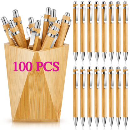 Bamboo Ballpoint Pen Set