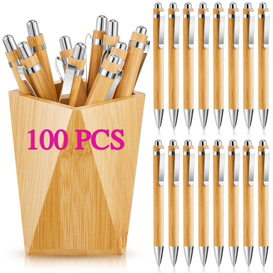 Bamboo Ballpoint Pen Set