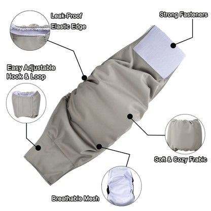 Reusable Male Dog Diaper Washable Pet Nappy