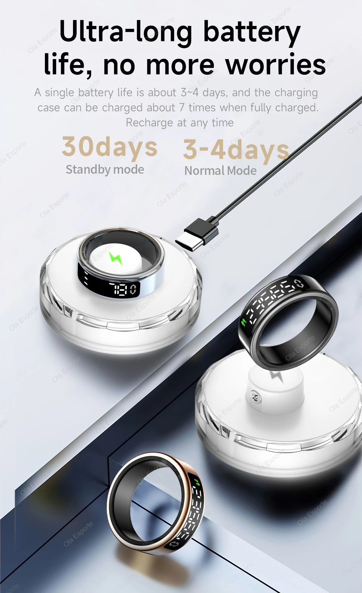 Smart Fitness Tracking Ring