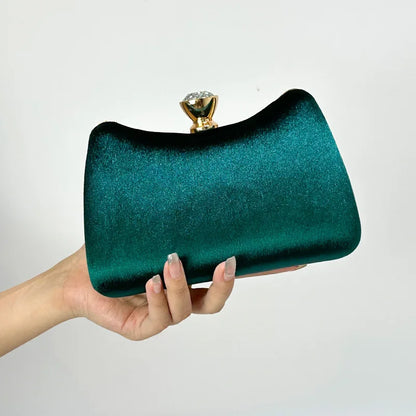 Elegant Velvet Evening Clutch Bag