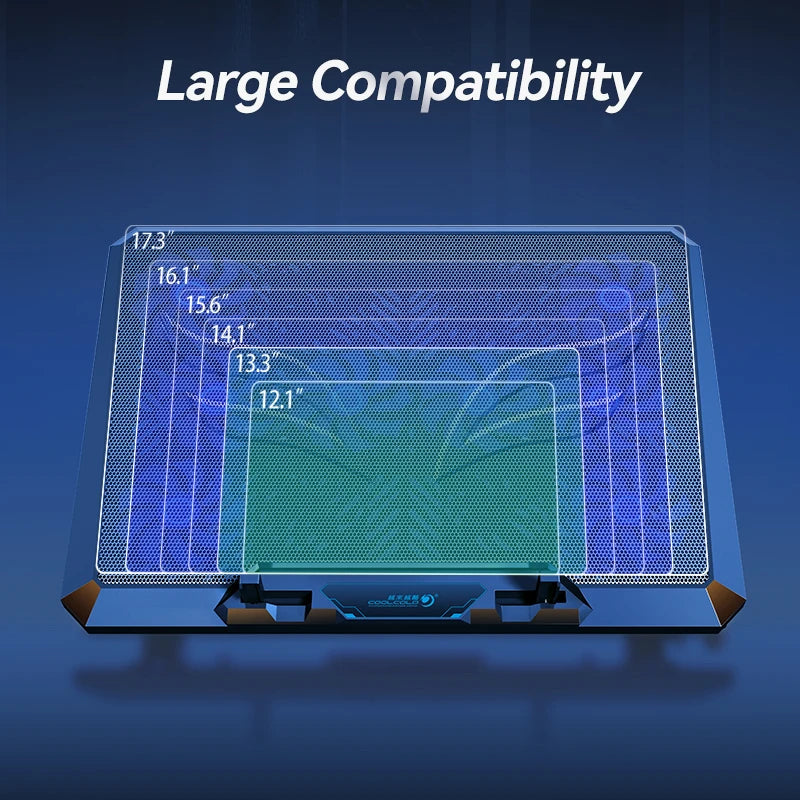 F12L 12-Fan Laptop Cooling Pad