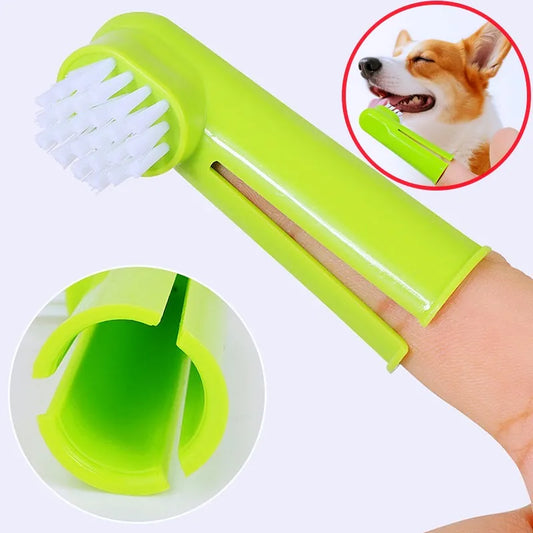 Dog & Cat Oral Care Toothbrush Kit with Finger Brush