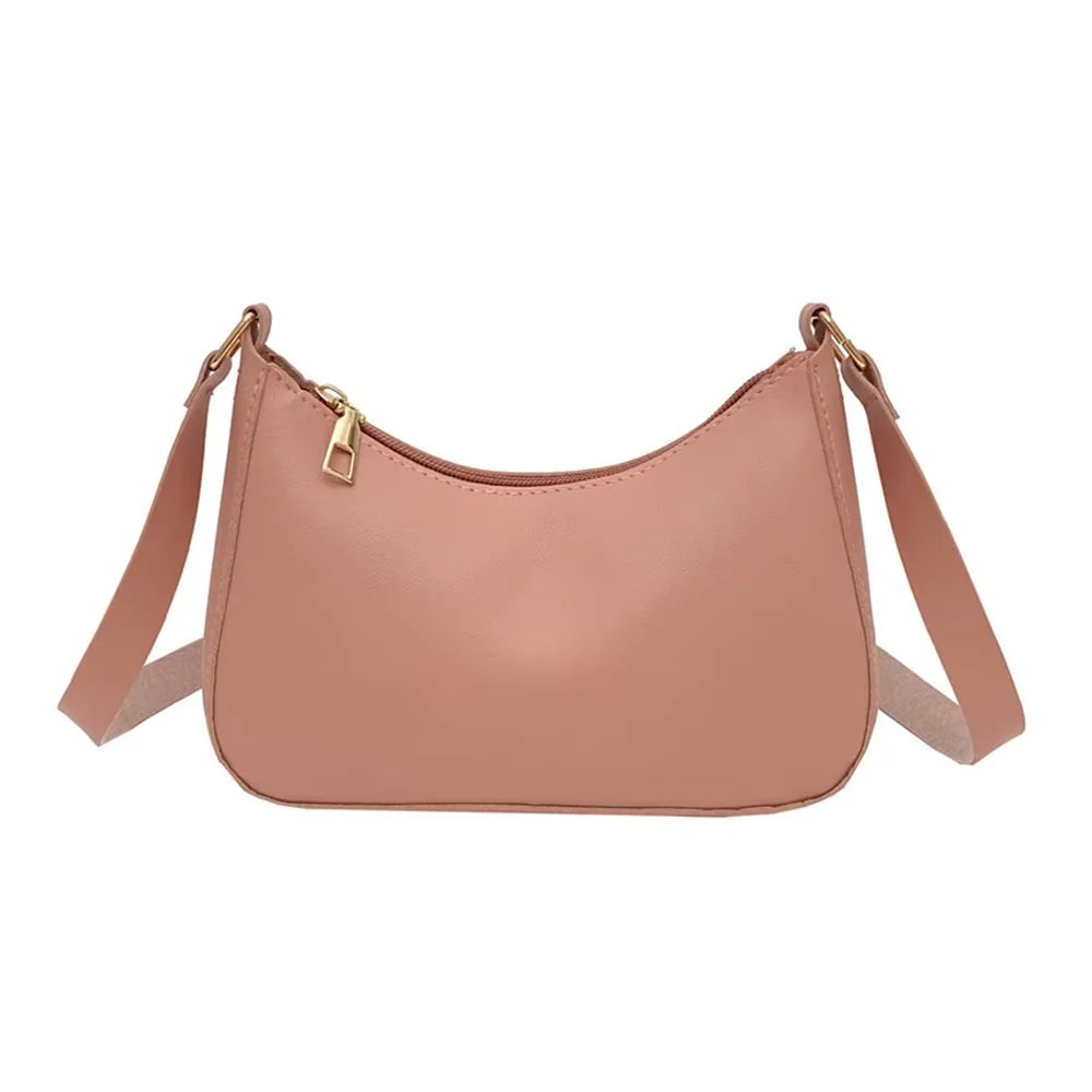 Women’s Minimalist Crescent Crossbody Handbag