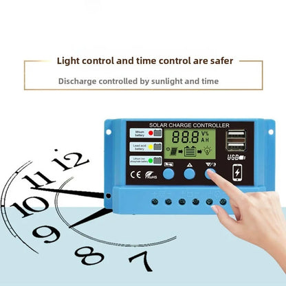 LCD Solar Charge Controller with Dual USB Output