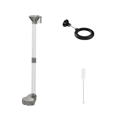 Telescopic Aquarium Feeding Tube with Floating Feeding Ring