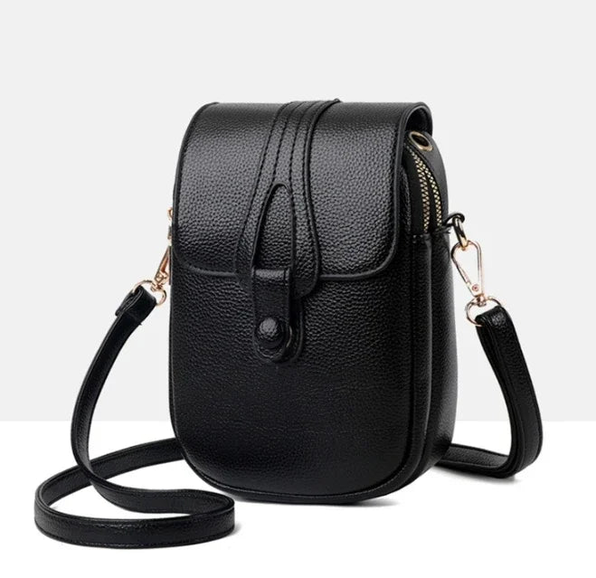 Women’s Mini PU Leather Crossbody Phone Bag