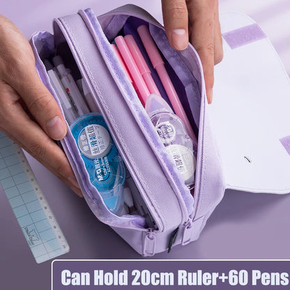 3D Kawaii Large Capacity Pencil Case with Decompression Doll