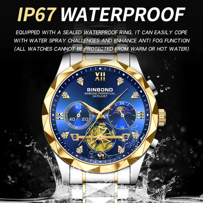 Men's Quartz Chronograph Stainless Steel Watch