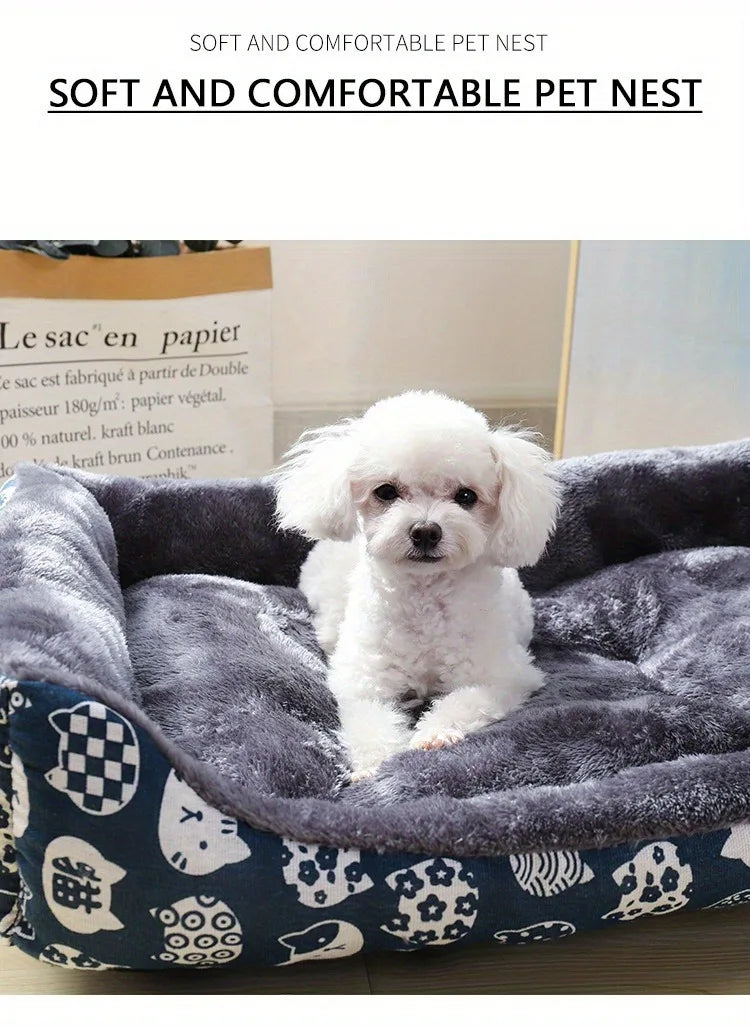 Orthopedic Plush Pet Sofa Bed