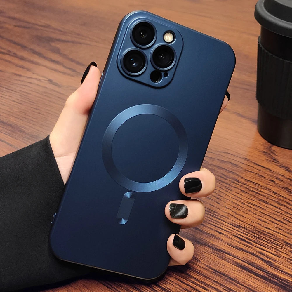 Luxury Matte Magnetic Phone Case For iPhone