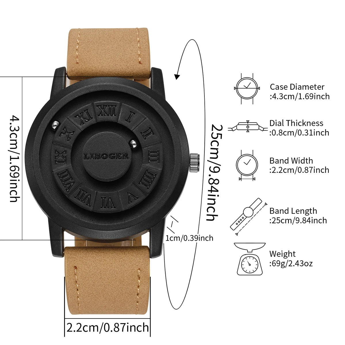 Yolako Magnetic Suspension Quartz Fashion Watch