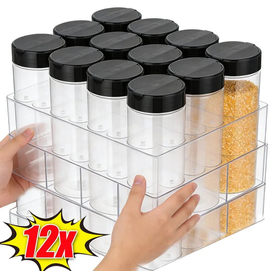 Plastic Spice Jar Seasoning Storage Bottle