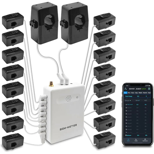 Smart Home Energy Monitor with 16 Circuit Sensors