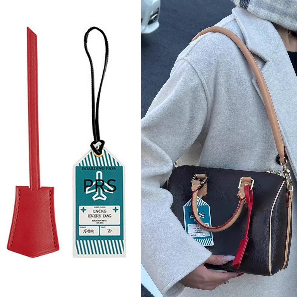 Leather Luggage Tag & Boarding Pass Holder