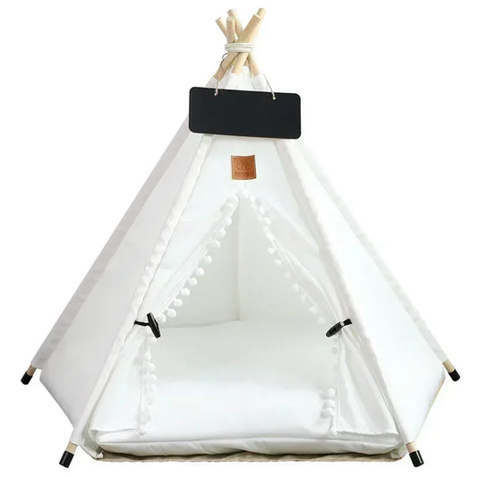 Pet Teepee Tent House with Cushion