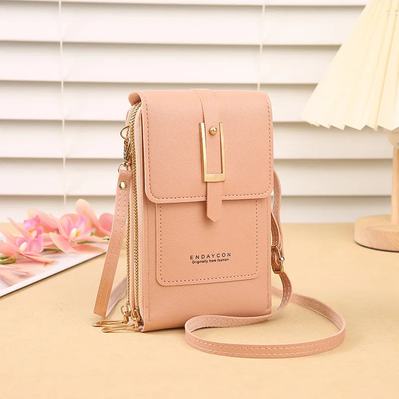 Touchscreen Phone Crossbody Wallet Bag