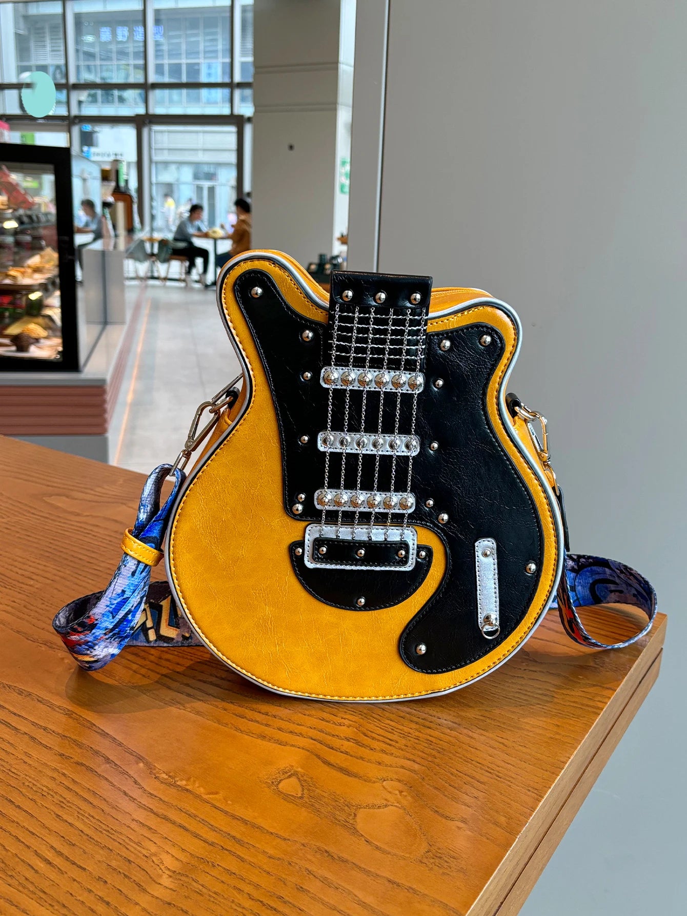 Guitar Shape Crossbody Shoulder Bag