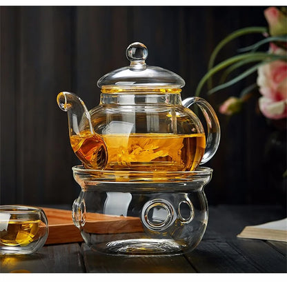 High Borosilicate Glass Teapot with Built-In Filter