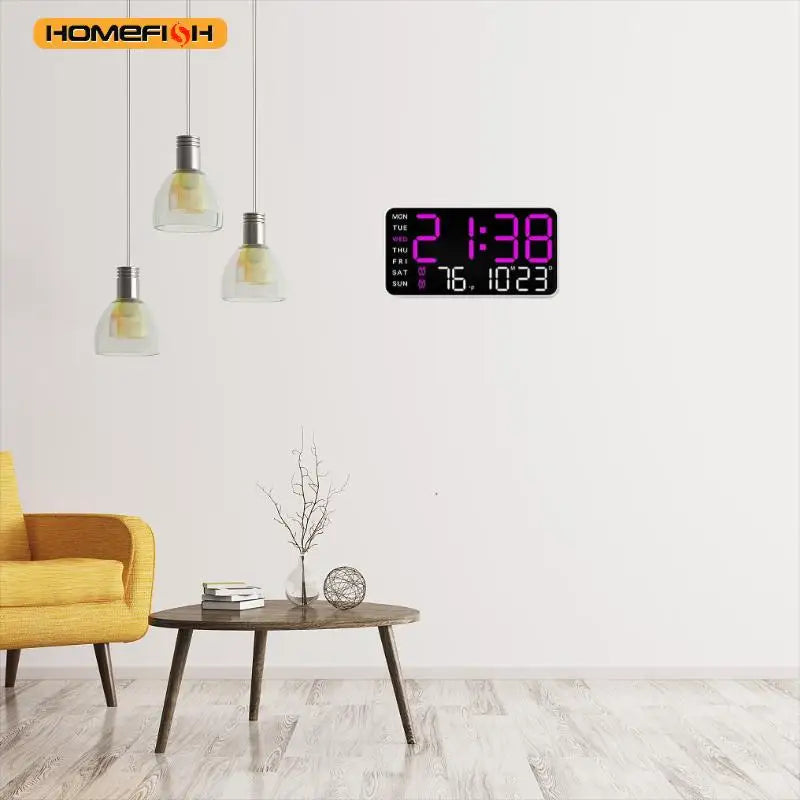 Large LED Digital Wall Clock
