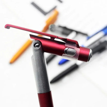 4-in-1 Multifunction Ballpoint Pen with LED Light & Phone Stand