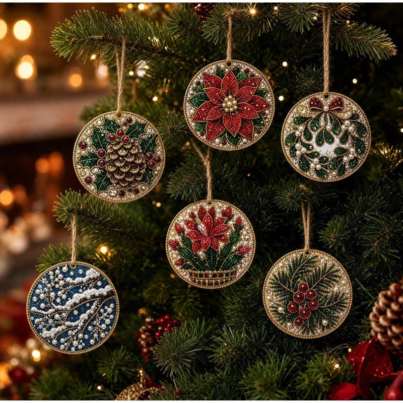 DIY Christmas Diamond Painting Ornament Kit