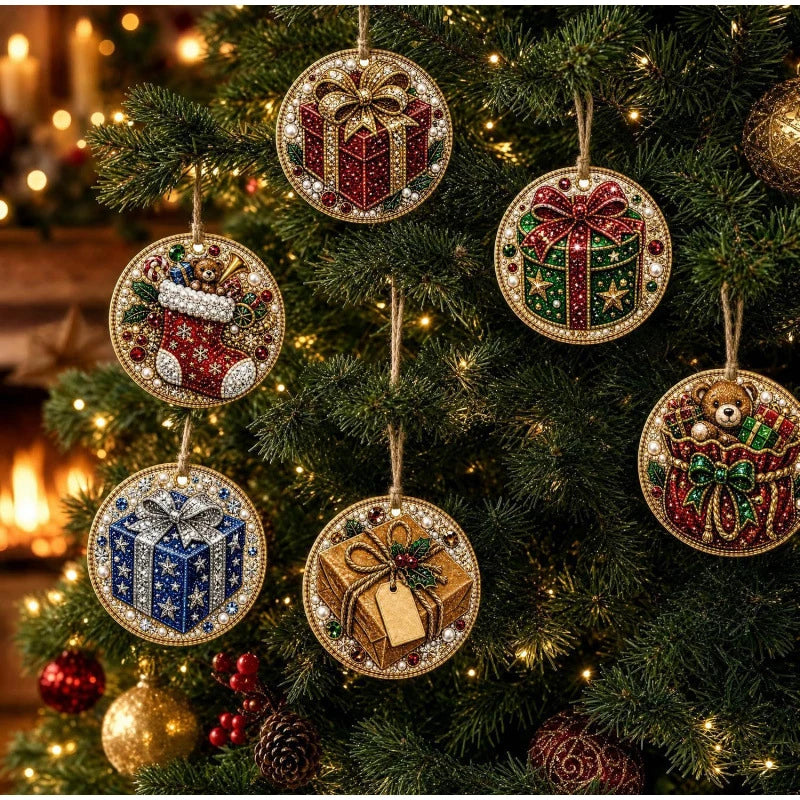 DIY Christmas Diamond Painting Ornament Kit