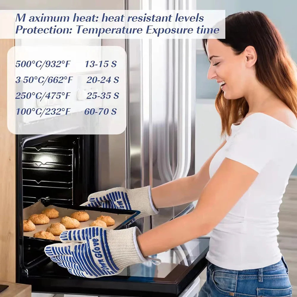 Heat-Resistant Silicone BBQ & Oven Glove