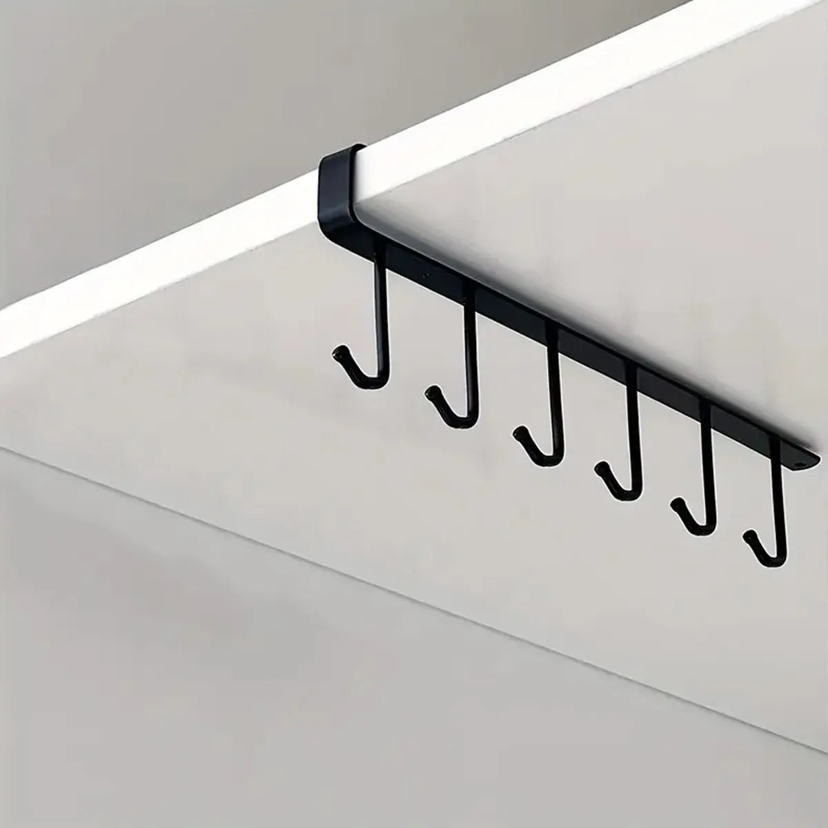 Iron Under-Shelf Storage Hook Rack